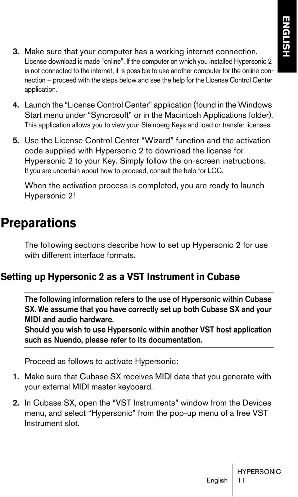 syncrosoft license control error hypersonic